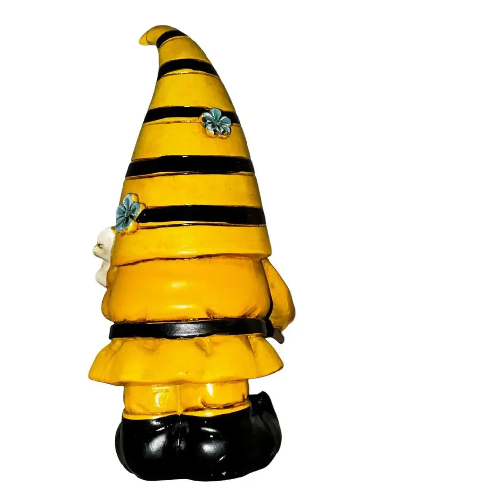 Bee Decor 3 Piece Bundle Signs Gnome Hive Black Yellow‎ Kitchen Gift Welcome